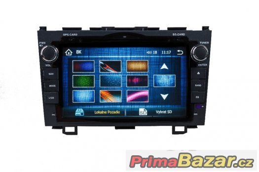 8" Dotykové autorádio Honda CRV - DVD,USB, NAVI,  – fotografie 4
