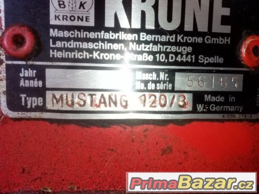 Prodám 3 radliční pluh obracák KRONE MUSTANG 120/3 – fotografie 4