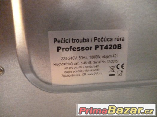 Professor PT 420B (Multifunkční Trouba +Grill) – fotografie 5