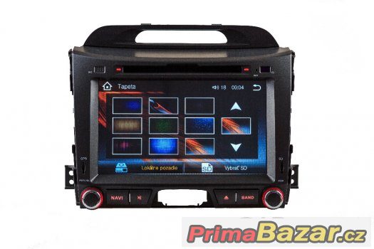 8"dotykové autorádio Kia sportage 2010-16 NAVI, D – fotografie 2