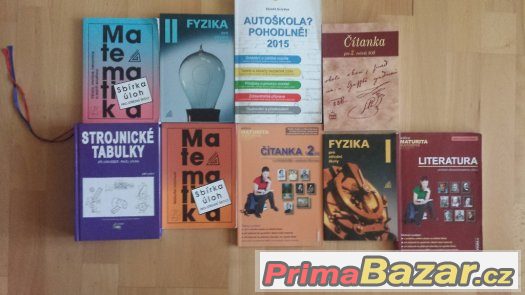 Učebnice čj,fy,m,strojnicke tabulky,+autoškola – fotografie 1