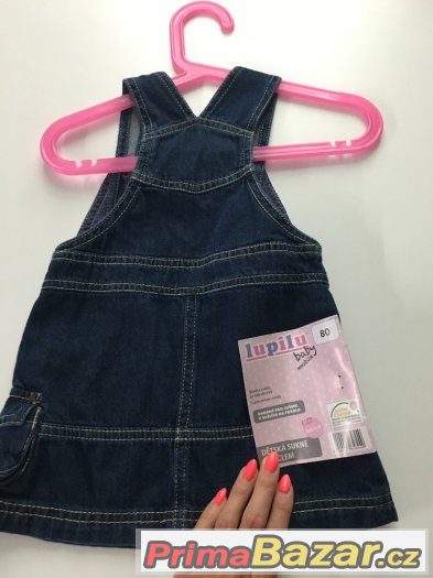 Riflove šaty vel.80, NOVE – fotografie 2