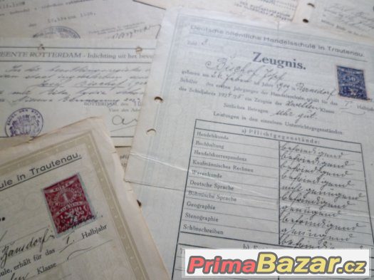 Vysvědčení, rozhodnutí rozsudek 1907. Hořice, Bernartice Tru – fotografie 3