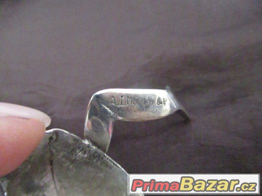 Stříbrná soška Sterling silver Žába A.I. Mulder & P – fotografie 5