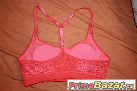 H&M lososová sportovní podprsenka (vel. M) – fotografie 2