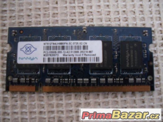 Paměti do notebooků - DDR 2 - 512MB, 256MB. – fotografie 4
