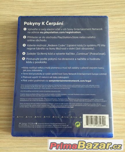 PS4, PS3, PSV - PlayStation Store - Kredit 500 Kč - Nové – fotografie 2