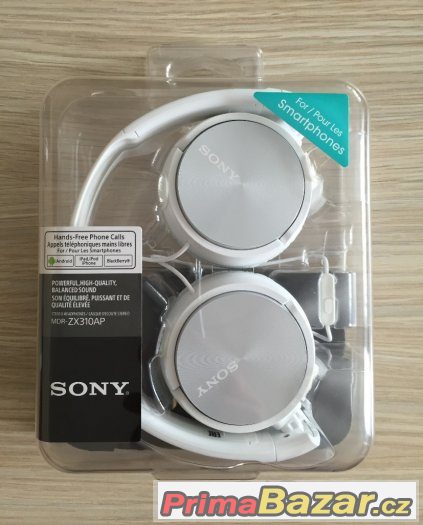 Sluchátka na uši zn. Sony MDR-ZX310AP - Nové – fotografie 2