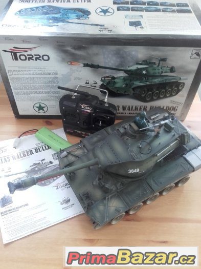 RC tank US BULLDOG 1:16 na dodělání nebo ND – fotografie 1