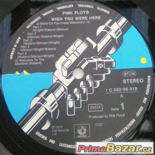 Pink Floyd - Wish You Were Here (1975) - REZERVE – fotografie 5