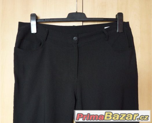DÁMSKÉ ČERNÉ KALHOTY - LEHKÉ A PRUŽNÉ NA LÉTO vel. XL / XXL – fotografie 2