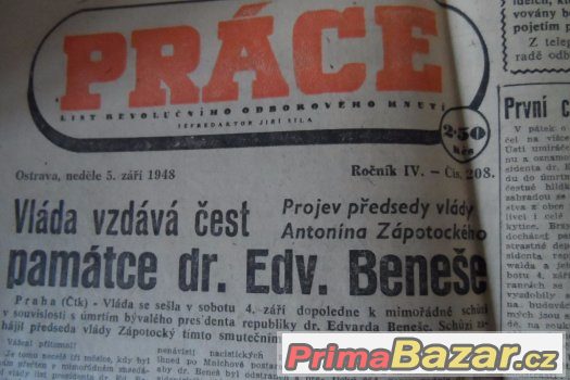 staré noviny rok 1948 – fotografie 3