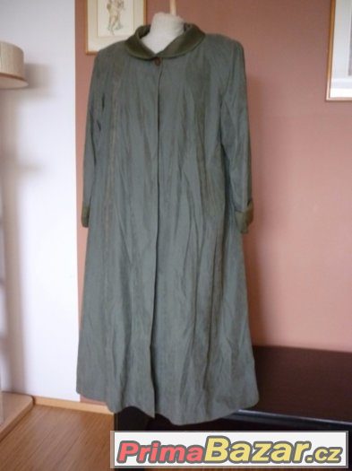 Extra velký dámský jarní dlouhý kabát, vel. 56-58 (XXXXXL) – fotografie 1