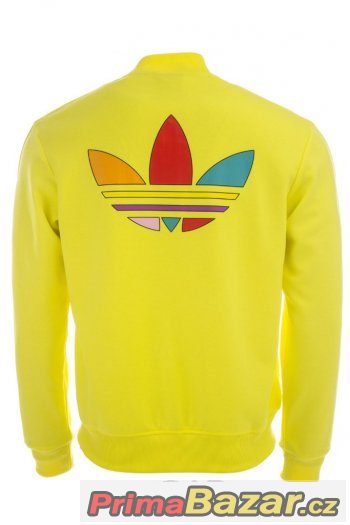 REZERVACE Pánská mikina Adidas originals, vel. XL, žlutá – fotografie 1
