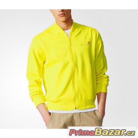 REZERVACE Pánská mikina Adidas originals, vel. XL, žlutá – fotografie 2