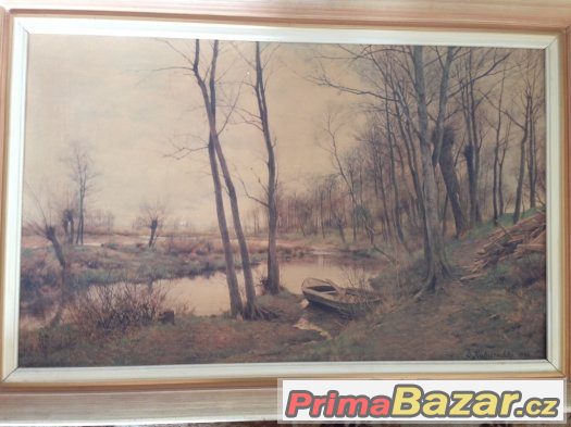 Obraz malire Ericha Kubierschkeho rok 1893 – fotografie 3