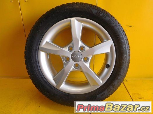 Audi A3 5x112 ET43 205/55/16 Dunlop - orig. nová zimní ALU – fotografie 1