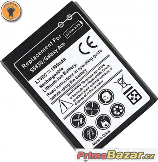 Baterie Samsung Galaxy Ace S5830 EB494358UV – fotografie 3