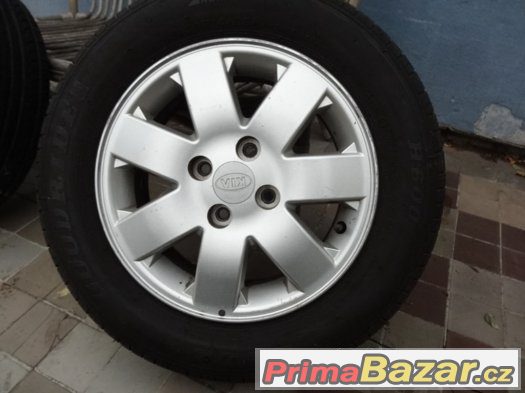 ALU KOLA 14“ 4x100 + zánovní PNEU – fotografie 1