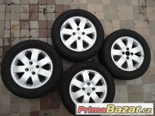 ALU KOLA 14“ 4x100 + zánovní PNEU – fotografie 2
