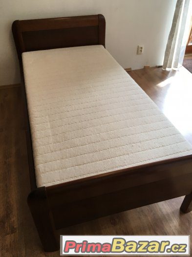 Postel jednolůžko DUB 100X200CM, kompletní – fotografie 1