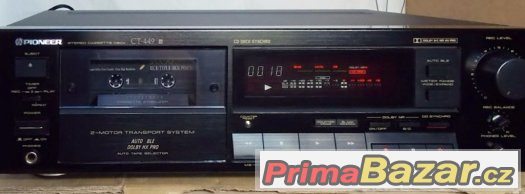 Pioneer CT-449, výborný kazetový deck v top stavu – fotografie 1