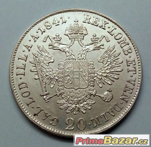 20 krejcarů 1841 A, Ferdinand V., Vídeň – fotografie 1