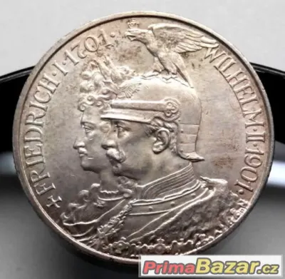 2 marky 1901 jubilejní, Vilém II., Prusko