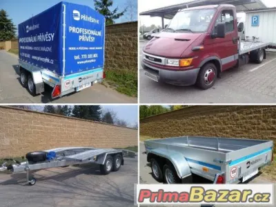 Půjčovna přívěsů a autopřepravníků / odtahová služba NONSTOP