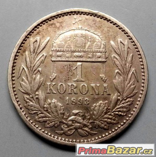 Koruna 1893 KB, František Josef I., Uhry – fotografie 1