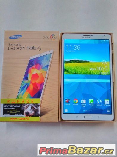 ►Samsung Galaxy Tab S 8.4 (SM-T705)◄ WHITE/16GB/3G – fotografie 1