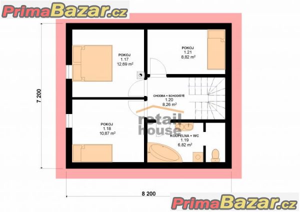 Rodinný dům Pegas, 5+kk, 89 m2 – fotografie 6