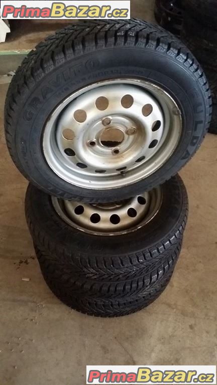 Plechove disky  4x108  4.5jx13 pneu Fulda 135/80 r13