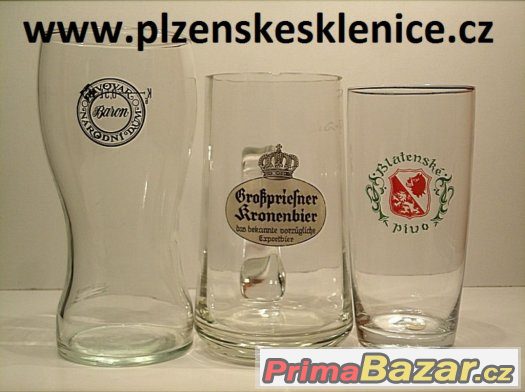 KOUPÍM PIVNÍ SKLENICE, PŮLLITRY,TŘETINKY- DOBŘE ZAPLATÍM – fotografie 1