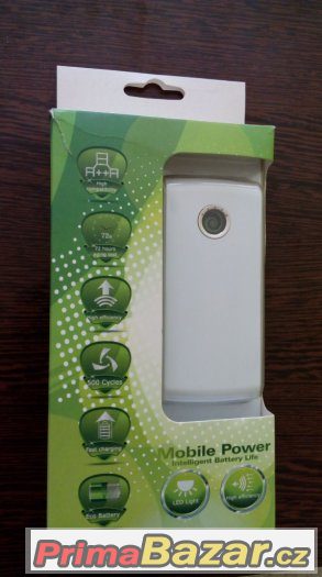 AKCE 1+1 Power Bank kapacita 4400mAh - bílá - POSLEDNÍ KUS – fotografie 1