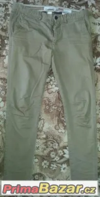 Šedé slimfit kalhoty HM
