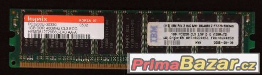 Hynix 1GB DDR400 CL3 ECC PC3200 184PIN – fotografie 1