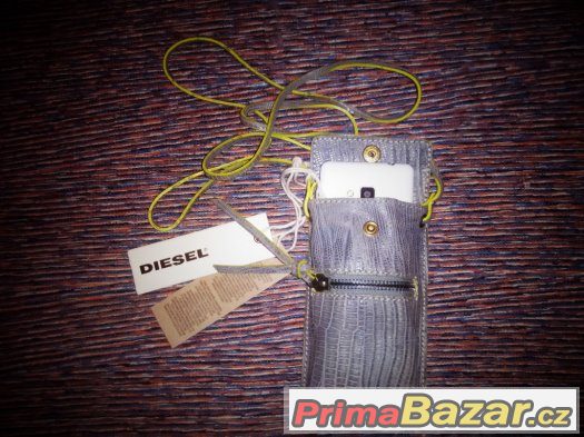 DIESEL - KOŽENÉ POUZDRO NA MOBIL - super cena – fotografie 2