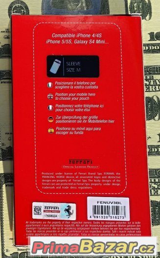 Ferrari Pouzdro Universal Samsung, iPhone, Sony atd.. – fotografie 3