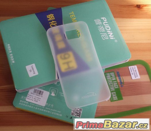 Samsung S6 Galaxy G920 Tvrzené sklo+Slim Silikonové pouzdro – fotografie 1