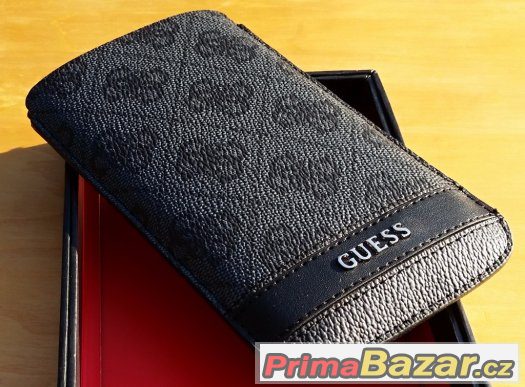Guess černé Kožené Pouzdro vel. L 145x80 – fotografie 1
