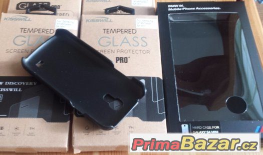 Samsung S4 mini BMW Pouzdro Carbon+Tvrzené Sklo – fotografie 5