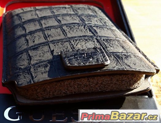 Kožené Krokodýl Pouzdro Guess Černé vel. L 114x80 – fotografie 4