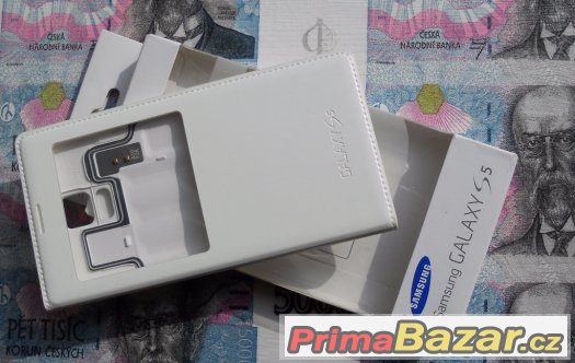 Originál Samsung S-View Pouzdro Bílé pro Samsung S5 – fotografie 2