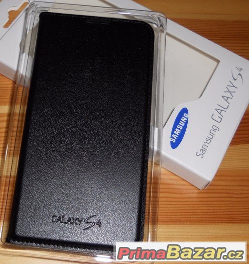 Samsung S4 i9505 Flip pouzdro Knížka ČERNÉ – fotografie 3