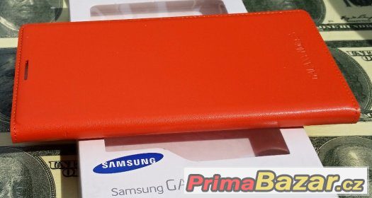 Samsung Note3 N9005 - Flip Pouzdro Oranžové – fotografie 2