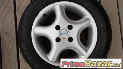 4x alu kola Rondell 4x100 + 4x letní pneu Fulda 185/65/R14 – fotografie 3
