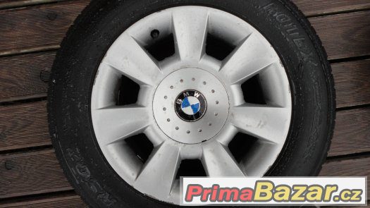 4x alu kola BMW R15 5x120 + 4x letní pneu 205/65/R15 – fotografie 3
