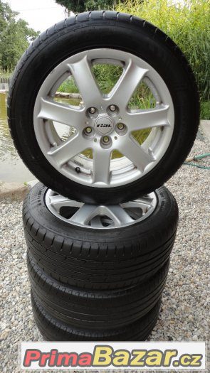 4x alu kola Rial R16 5x112 + 4x letní pneu 205/55/R16 – fotografie 1