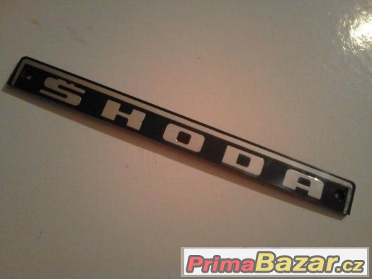 ŠKODA 110, 110R - Znak na přední masku, NOVÝ, ORIGINÁL – fotografie 1